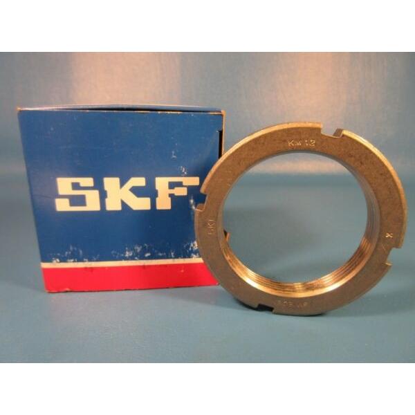 SKF KM12 Right Hand Standard Locknut; Metric, Steel (FAG, SNR) #1 image